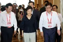 14년만에 국힘 연찬회 찾은 박근혜 “내부 분열이 가장 무서운 적”