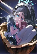 블루아카) "여기 두명의 메이드가 있습니다."