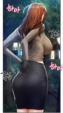 치마를 정리하는 아줌마