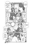 블루아카) 샬레에 축제 노점을 설치한 우미카와 스바루.manhwa