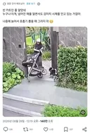 아기를 먼저 보호했어야 했다고 비난 받는 아기 엄마