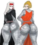 여기사의 빵빵한 응애 가톨릭, 응애 무슬림, 응애 악마혼혈 발사대