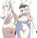 블루아카)오디세이아 학생회장 미나토 그려봤습니다.