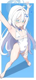 블루아카)만세하는 사유리짱 그려옴