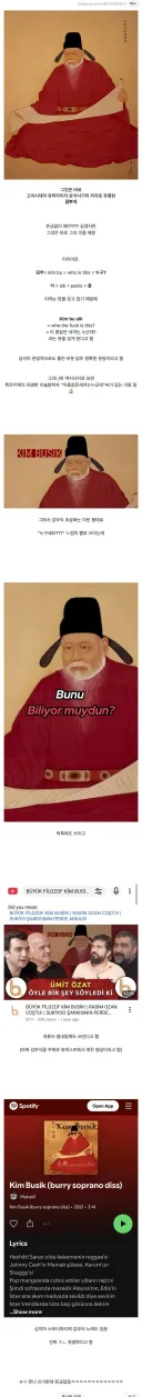의외로 터키에서 유명하다는 한국 인물