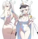 블루아카) 물학생회장의 위엄이 보이는 뒷태