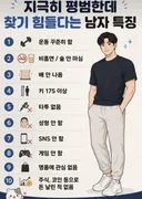 요즘 찾기 힘들다는 남자 특징