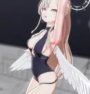 블루아카) 나기사 수영복은 3D일 때 더 쩌네