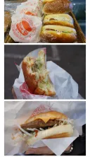 아들~ 아빠가 햄버거 사왔다
