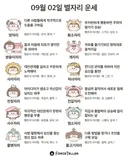 🍀9월 2일 별자리/띠별 운세🍀