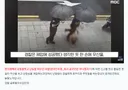 로우킥 날리는 현행범 체포하는 경찰