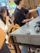 서울 논현동 한 식당에서 찍힌 영상