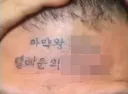 "500만원 받고 이마에 ㅁㅇ왕 문신" 20대 유튜버, '징역 2년'