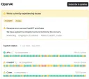 OpenAI, API, ChatGPT, Codex 문제 발생 이슈 (뉴 모델 출시 이벤트?)