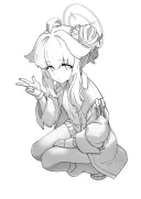 블루아카)나츠 그려 봄