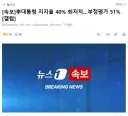 [속보] 갤럽 李대통령 지지율 40%, 부정평가 51%