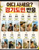 경기도민에게 어디 사냐고 물었을 때