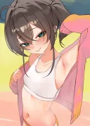 버튜버) 출근 전에 보기 좋은 겨드랑이의 나츠이로 짤