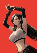 파판7) 티파 그렸습니다.