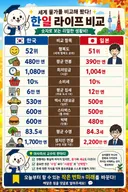 한일 라이프 비교