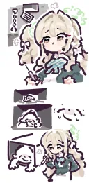 블루아카) 탈출한 선생, 잡으려는 미요.manwha