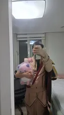 집에서 아크 코스프레 옷부터입어봄