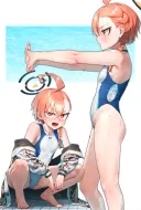 블루아카) 경영수영복 네루