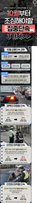 10월 부터 집중단속