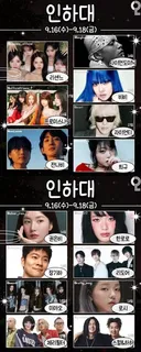 힘 빡준 인하대학교 축제 라인업! (리센느,비비,권은비,한로로,프로미스나인..