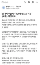 강아지 수술비로 이혼 직전이라는 블라인