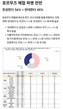 호르무즈 파병 찬반(NBS 조사)