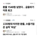 환율이 올라도 위기 내려도 위기