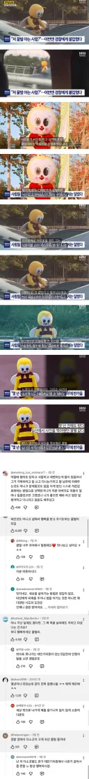 9년째 목격 된다는 꿀벌 인형탈을 쓴 사람