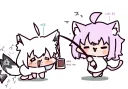 버튜버)후부냐를 유인하는 오카유...!
