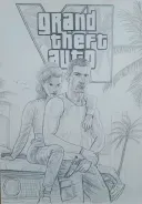 GTA6 연필화커버