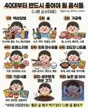 40대부터는 반드시 줄여야 할 음식들