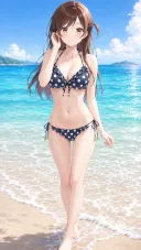 Ai)이거 수영복을 입은 청순한 여대생이면 저녁메뉴 미리 추천받음