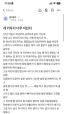 노견되니까 개 키우기 지친다.blind