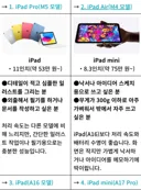 아이패드 종류 짱마나