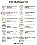 🍀9월 14일 별자리/띠별 운세🍀