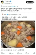 카레 만들다가 카레가루가 없어서 요리 망한 일본인