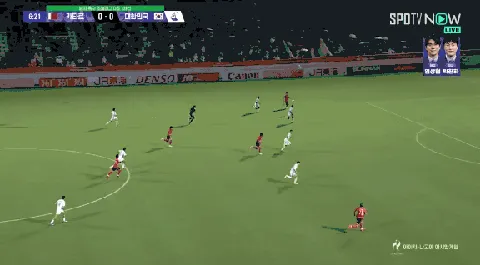 아시안게임 남자축구 첫경기 4 - 1 대승