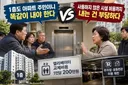 1층 살아서 엘리베이터 교체비 2백만원을 못 내겠다