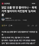 닭값 오를때는 양 줄이더니 내리니까 어쩔티비