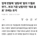 유게서 한경 단독이라 믿을수없다던 설탕세 근황