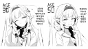 블루아카) 30대와 50대의 아케보시 히마리.manhwa