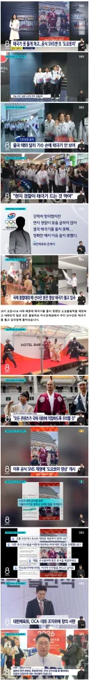 한국 선수단 '태극기'도 막더니..아겜 공식 sns엔 또 '도요토미