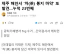 제주 해안서 23번째 차 봉지 마약 발견