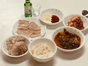 정신없이 차린 저녁상..
