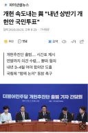 개헌 속도내는 與 '내년 상반기 개헌안 국민투표'